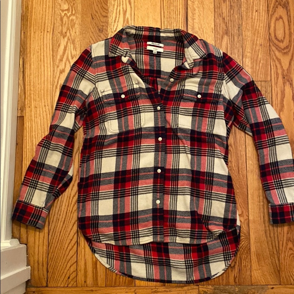 Madewell plaid button down